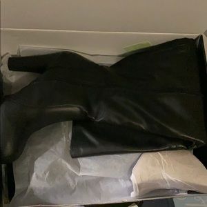 Torrid black clean heel tall boot size 6.5 BNIB